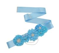 BESPORTBLE Cintura Decorativa da Sposa Perle e Strass, Fascia Lucente da Donna per Matrimonio, Cintura Nuziale Elegante per Abiti da Festa, Accessorio in Vita Regalo per Spose, 270 Cm,