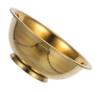 BESPORTBLE Ciotola in Rame Tibetana per Offerte d'Acqua Decorazione per Altari di Preghiera Ciotola Rituale per Meditazione e Yoga Design Dorato Mistico
