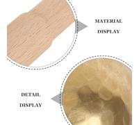 BESPORTBLE Ciotola Tibetana per Meditazione Portatile con Martelletto in Legno Suono Autentico Martellato Mano per Mindfulness Yoga e Relax Uomo Donna