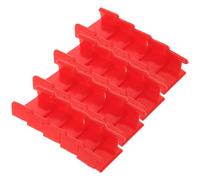 BESPORTBLE Clip per Binari di Treni in Miniatura 20 Pezzi Connettori e Stabilizzatori in Plastica Rossa per Set di Treni Accessori per Espansione Piste Ferroviarie e Giochi per