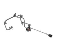 BESPORTBLE Clip Per L'orecchio Con Rosa Orecchini Annata Orecchino Lacrima Polsini Delle Orecchie Delle Fate Polsini Dell'orecchio Per Le Donne Non Piercing Black Rame