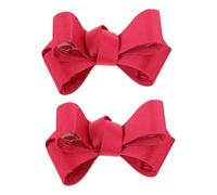 BESPORTBLE Clip per Scarpe da Donna Fiocco Rosso Scuro 2 Pezzi Fermagli Decorativi Rimovibili per Sneakers Décolleté e Ballerine Accessori Moda per Eventi e Feste