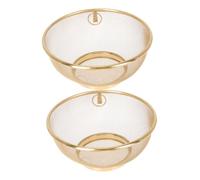 BESPORTBLE Colino da Cucina in Acciaio Inox 2 Pezzi 18 CM a Maglia Fine Filtro per Olio Tè e Succhi Setaccio Compatto per Uso Domestico e Filtraggio Alimenti