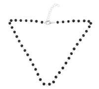 BESPORTBLE Collana da Donna Perline Nera in Lega, Lavorazione Fine e Design alla Moda, Accessorio Delicato e Confortevole per Ragazze e Donne