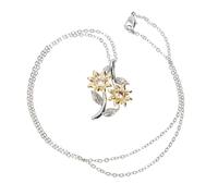 BESPORTBLE Collana Di Fiori Ciondolo Con Pietre Catena Per Donna Resistente Graffi e Versatile Per Abbinare e Sovrapporre