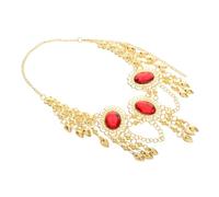 BESPORTBLE collana di strass per le donne copricapo di danzatrice del ventre gioielli di danza del ventre lega