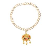 BESPORTBLE Collana Per Cani - Ciondolo A Forma Di Lucchetto Della Longevità Gioiello in Metallo Per Animali Domestici Campanellino Per Cani E Gatti Collare Regolabile Con Ciondolo Festivo