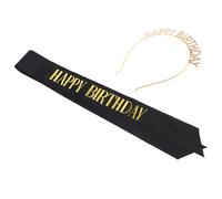 BESPORTBLE Compleanno con Coroncina e Fascia Happy Birthday per Doni e Decorazioni Adatto per Donne e
