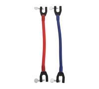 BESPORTBLE Connettori Portatili per Sci e Snowboard in Plastica Resistente, Set da 2 Pezzi (Blu + Rosso), Ausilio per Allenamento Principianti e Controllo velocità in Sport Invernali