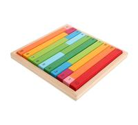 BESPORTBLE Conteggio Montessori in Legno Colorato Giocattoli Educativi per Strumenti Matematici per Scuola Apprendimento Visivo del Conteggio 10