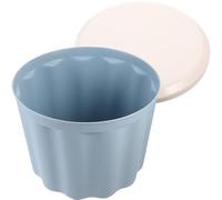 BESPORTBLE Contenitore Giocattoli e Scatola Portaoggetti Plastica con Coperchio Sgabello Impilabile Multiuso per Cameretta Scatola Porta Merenda e Organizer per Blocchi da Costruzione Colore