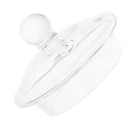 BESPORTBLE Coperchio in Vetro Trasparente per Teiera 200 Ml Manico, Ricambio Resistente al Calore per Bollitore da Tè Casa, Copertura Sicura per Mantenere Aroma e Temperatura