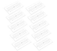 BESPORTBLE Copertura in Vetro Sostitutiva per Allarme Antincendio Manuale 10 Pezzi, Vetro Frangibile Resistente al Calore, Copertura Trasparente per Pulsante Emergenza Adatta a Sistemi