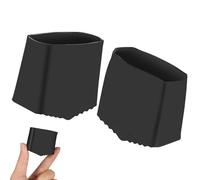 BESPORTBLE Coperture Antiscivolo per Piedi Scala 2 Pezzi, in Gomma | Misura Interna 2x4cm, per Gambe in Legno o Metallo, Nero, Riduce Rumore e Urti