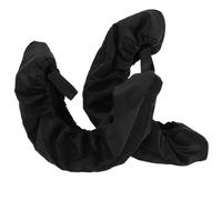 BESPORTBLE Coperture Protettive per Pattini da Ghiaccio, Nere, Coppia | Manicotti Assorbenti in Oxford e Pile Polare, Protezione Completa, Resistenti All'usura, per Figure e Hockey