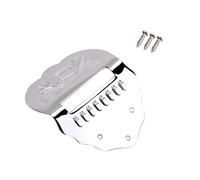 BESPORTBLE Cordiera in Metallo Argento a 8 Corde QB02 Design Smerlato, Migliora Tono e Aspetto dello Strumento Musicale