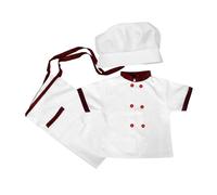 BESPORTBLE Costume Chef con Grembiule e Cappello Maniche Corte per Giochi Ruolo Feste e Scuola con Grembiuli Protettivi per e Pittura Taglia