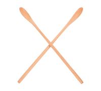 BESPORTBLE Cucchiaini da Caffè in Legno Manico lungo Set 2 Pezzi, Cucchiai da Portata per Mescolare Tè e Sciroppo, Utensili da Cucina Portatili Resistenti in Legno Naturale per Uso Domestico