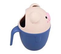 BESPORTBLE Cucchiaio per Bagnetto Maiale Vaschetta Shampoo Spessa Ergonomico Sciacquatrice Bagnetto per Lavaggio e Doccia Blu