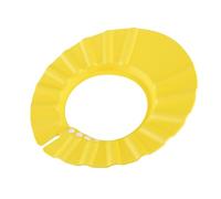 BESPORTBLE Cuffia Doccia Regolabile Per Ragazzo Ragazza in Eva Giallo Ultra Leggera e Resistente Al Calore Protezione Shampoo Acqua Occhi e Viso Adatta Per Capo