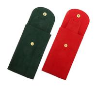 BESPORTBLE Custodia Pressione 2 per Pezzi per Viaggi da Viaggio in a Orologio Velluto Chiusura Portatile per Protezione Antigraffio, Design Compatto