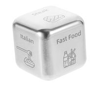 BESPORTBLE Dadi Decisivi Per Cibo in Acciaio Portatili Per Cena e Pasto, Dado Decisioni Senza Batterie Per Famiglie e Feste, Regalo Originale Anniversario Marito e Moglie
