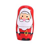 BESPORTBLE Decorazione Natalizia in Legno Matryoshka Forma Natale Fatto Mano Colorato per Casa e Auto Regalo Originale per Papà Atmosfera Festiva e Duratura