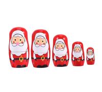 BESPORTBLE Decorazione Natalizia Matryoshka in Legno con Natale Addobbo Casa Colorato e Resistente Regalo Originale per Papà e Festivo