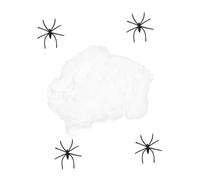 BESPORTBLE Decorazione per Halloween Ragni Finti Ragnatela in Plastica e Cotone Accessorio per Feste Facil Usare Estendere per Interni ed Esterni