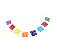 BESPORTBLE Decorazioni Messicane Per Feste Carnevale Striscioni Quadrati Per Dei Morti Bandierine Colorate Per Compleanni e Matrimoni Articoli Per Feste Facili Da Installare