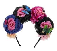 BESPORTBLE Del Copricapo Morto Day Of The Dead Headband Flower Crown Bash Bash Festival Accessorio Per