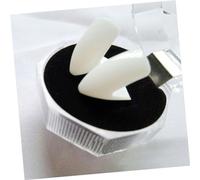 BESPORTBLE Denti da Dentiere per Cosplay Decorazioni Horror Senza Altri Adesivi Leggero Portatile Sicuro Denti per Halloween Feste Tema Lupi e Vampiri Facile da Applicare e Rimuovere