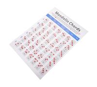 BESPORTBLE Diagramma Accordi Mandolino su Carta Patinata Chord Chart e Leggero per Principianti Note sulla Tastiera Facile da Trasportare e Usare