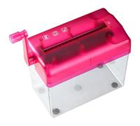 BESPORTBLE Distruggidocumenti Piccolo Trituratore di Carta in Plastica e Metallo per Casa e Ufficio Manuale Leggero e Facile da Usare, Protezione Secondaria dei Documenti