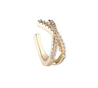 BESPORTBLE Ear Cuff Non Piercing Durevole Clip Orecchio Croce Piccola per Donne e Ragazze Accessorio Elegante per Lavoro Feste Matrimonio Uso Quotidiano