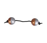 BESPORTBLE Egg Shaker Percussione Musicale Bicolore Argento e Marrone Strumento Ritmico per Concerti e Feste per Performance e Intrattenimento Musicale
