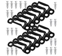 BESPORTBLE Elementi di Fissaggio Nascosti per Mobili in Acciaio ad Alta Resistenza, Connettori a Vite Invisibili Spessi 1,4 Mm, Set da 100 Pezzi Blocco Scorrevole per Ripiani e Armadi,