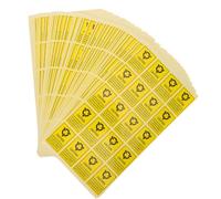 BESPORTBLE Etichette Adesive Materiale Trasparente 1000 Pezzi di Avvertimento Antistatiche Gialle Resistenti all Abrasione Autoadesivo per Sicurezza Organizzativa e Trasporto Hard Drive