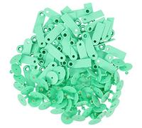 BESPORTBLE Etichette Auricolari per Bestiame Vuote 100 Set, Marchi Auricolari per Bovini e Pecore, Etichette Plastiche Resistenti e Leggere per Gestione Animali da Fattoria