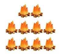 BESPORTBLE Falò In Miniatura 10 Pezzi Casa Delle Bambole Buca Per Il Mini Finto Finta Gioca Figurine Native Americane Piccolo Falò Modello Giocattolo Micro Paesaggio