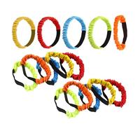 BESPORTBLE Fasce Elastiche per Corsa a Tre Gambe 15 Pezzi Set Colorato per Giochi Campestri e Staffette All’Aperto Accessori per Feste e Team Building in Giardino