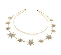 BESPORTBLE Fascia Esagramma Fascia Da Sposa Accessori Per Nera Anello Per a Stella Dea Diademi Nuziali Per La Sposa Delirio Fasce Per Le Donne Golden Metallo