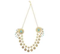 BESPORTBLE Fascia per la Testa Retrò con Fiori e Nappe Boho in Metallo Dorato Accessorio per Chioma da Donna per Feste e Matrimoni Copricapo Elegante Resistente allo Sbiadimento e