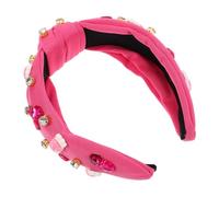 BESPORTBLE Fascia Per San Vacanza Nodo Abbellito Adulto Rosa Fasce Per Gioiello Fasce Per Le Vacanze Romantico Festival Elegante Abbellire Glitter Scintilla Cuore Strass