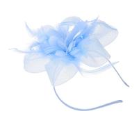 BESPORTBLE Fascinator per Chioma da Donna Elegante e Leggero Piume e Rete, Cappellino Vintage Piccolo per Accessori Matrimonio e Occasioni Varie