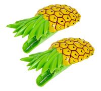 BESPORTBLE Fermagli per Asciugamani da Spiaggia a Forma di Ananas Set da 2 Clip Antiscivolo in Plastica Leggera per Teli Mare Trapunte e Lettini Resistenti al Vento e Facili da