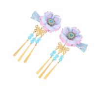 BESPORTBLE Fermaglio Per Stile Giapponese Nappa Lunga Decorazione Floreale Di Ciliegio e Ventaglio Adatto Per Donne Ragazze Kimono e Feste