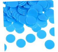 BESPORTBLE Fiches Del Bingo 19mm Set Da 100 Pezzi Colorati Blu Per Ragazzo Ragazza Accessori Di Gioco Educativo Riutilizzabili Per Sala Bingo e Giochi Da Tavolo