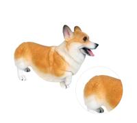 BESPORTBLE Figura Animale Corgi Gallese in Plastica Realistica Giocattolo Educativo per Decorazione Delicata e Stimolante per Cognizione Idea Regalo per Ragazzi e Ragazze Figurina Piccola