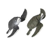 BESPORTBLE Figura Tartaruga in Plastica Realistica 2 Pezzi, Giocattolo e Decorazione Didattica, Riproduzione di Animale Marino per Apprendimento Precoce e Gioco Creativo